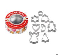 boite à cookies décor avec 8 emportes pièces - jja 136157 Rouge G