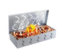 Boîte à copeaux de bois pour barbecue en acier inoxydable 30,5 cm avec construction lourde et système de ventilation pour un meilleur débit de fumée et une amélioration de la saveur pendant le