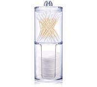 Boîte à coton-tiges 2 en 1 en acrylique transparent Vendos85