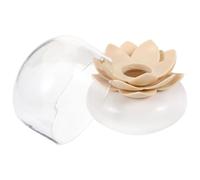 Boîte à Coton-tiges Fleur de Lotus en Plastique, Porte-cotons Portable | Rangement Multi-usage et Cure-dent, Usage Maison ou Tiroir, Design Soigné, Pratique