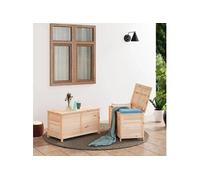 Boîte à Coussins d'Extérieur 100x50x56 cm Bois de Sapin Massif Coffre vidaXL