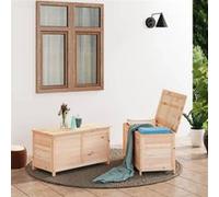 Boîte à Coussins d'Extérieur 100x50x56 cm Bois de Sapin Massif Coffre vidaXL
