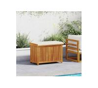 Boîte à coussins d extérieur 90x50x60,5 cm bois massif d acacia
