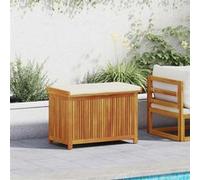 Boîte à coussins d extérieur 90x50x60,5 cm bois massif d acacia bois G