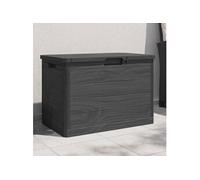 vidaXL Boîte à coussins d'extérieur anthracite 77,5x44,5x53 cm PP, conteneur à coussins, boîte à coussins de jardin, boîte, 366602