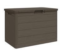 vidaXL Boîte à coussins d'extérieur brun 77,5x44,5x53 cm polypropylène 366604