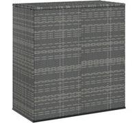 Vidaxl Boîte À Coussins De Jardin Résine Tressée 100x49x103,5 Cm Gris Gris