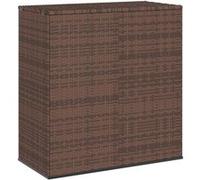 Boîte à coussins de jardin Résine tressée 100x49x103,5cm Marron Marron G