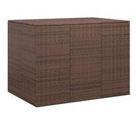 Boîte à coussins de jardin Résine tressée 145x100x103 cm Marron Marron G