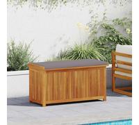 Boîte à coussins d'extérieur 113x50x60,5cm bois massif d'acacia vidaXL