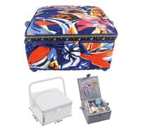 Boîte à couture carrée L20xH11cm gaïté d'été - MDC