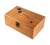 Boîte à couture compartiments rectangulaires, vide, tissu artisanal, cadeau, mallette de rangement pratique multifonctionnelle avec serrure, panier en bois rétro Pour Voyage, Camping