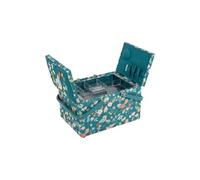 Hobby Gift Grande boîte de rangement de couture – double couvercle, appliqué volière d’oiseaux