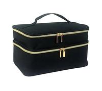 Boîte à Couture Organisateur de rangement couture, grand organisateur d'accessoires, boîte for fils, aiguilles, épingles, boutons, sac(Black)