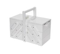 Boîte à couture - PRYM - Taille M - Bois laqué blanc - 36 x 19 x 28 cm - Rangement accessoires