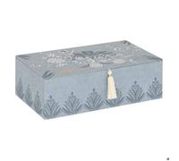 Atmosphera - Boîte à Couture Wild céramique Bleu Clair 30x18,5cm