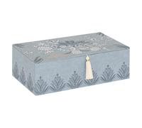 Atmosphera – Boîte à couture « Wild » – Céramique bleu clair 30 × 18,5 cm