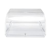 BOÎTE À COUVERCLE ROULANT TRANSPARENT POUR THÉ, BOÎTE DE RANGEMENT POUR COUPE DE THÉ À COUVERCLE ROULANT POUR ARMOIRE DE CUISINE DE TABLE À MANOUVRE FACILE