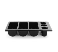 Hendi Bac à couverts 552360 GN1/1 6 pièces noir