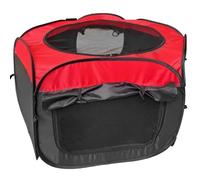 Boîte à couveuse d'intérieur portable pour poussins, 9 x 10 x 5 m, tissu Oxford avec design et ventilation rouge-noir, kit de poulet facile à installer