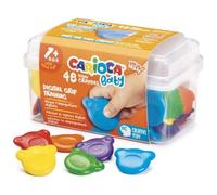 Boîte À Crayons Bébé Teddy Crayons 1+ Étui En Plastique 48 Pcs Carioca 42958