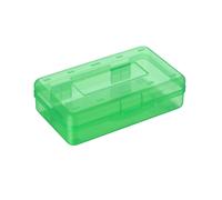 Boîte à crayons double couche en plastique translucide avec couvercle à pression, empilable, rangement écologique en plastique PP pour le bureau,