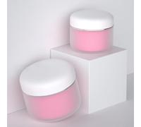 Boîte à Crème Visage Rose 100g en Plastique Lot de 3 Portable