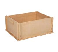 Kerbl Pet Bac à Creuser, 50 x 39 x 20 cm, Bois Naturel, avec poignée de Transport, Montage Facile
