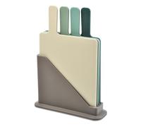 Boîte à découper 4pcs avec support de support, planche à découper de 8x13 pouces avec poignée, 4 couleurs hachée avec marque trace, cote PP robuste pour cuisine