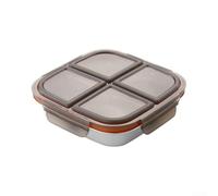 Boîte à Déjeuner 3 Compartiments 20oz Étanche Boîte à Déjeuner(4-compartment black)