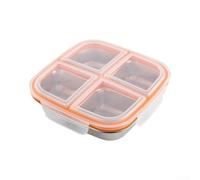 Boîte à Déjeuner 3 Compartiments 20oz Étanche Boîte à Déjeuner(4-compartment white)