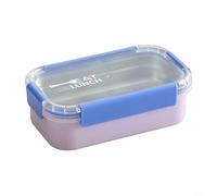 Boîte à déjeuner à 2 compartiments en acier inoxydable avec couvercles hermétiques étanches, plateau amovible pour un lavage facile au lave-vaisselle, conçue pour le stockage et le transport des repas