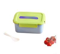 Boîte à Déjeuner Bureau École Double Compartiment Séparé(Blue + Green)