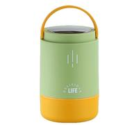 Boîte à déjeuner chaude, couvercle sécurisé en acier inoxydable, taille compacte, rétention de la chaleur, contrôle de la température, prêt à voyager, bol à large ouverture avec couvercles, design