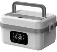 Boîte à déjeuner, chauffage portable, grande capacité, gris