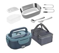 Boîte à déjeuner chauffante - Boîte à déjeuner 12 V pour voiture | Récipient isotherme portable pour voiture, femme, chantier, camion, travail, adultes, pique-nique, chauffeur, studio