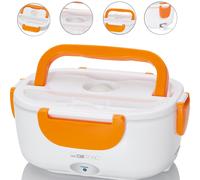 Boite à déjeuner chauffante électrique 220V Clatronic LB 3719 Blanc/orange