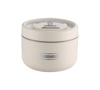 Boîte à déjeuner compacte - Conteneur de repas à double paroi, gourde alimentaire portable, intérieur à large goulot réutilisable, mécanisme de valve d'air à libération de pression, équipement
