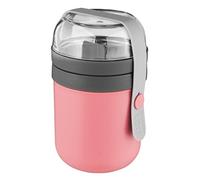 Boîte à déjeuner de voyage Berghoff Dual, Rose, 650 ml, 2 compartiments, Résistant à la fuite, Robuste
