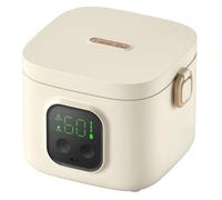 Boîte à déjeuner électrique sans fil - Chauffe-aliments rechargeable auto-chauffant avec récipient en acier inoxydable, 8 heures de rétention de la chaleur pour le travail, les voyages et les