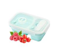 Boîte À Déjeuner En Silicone - Récipient À Déjeuner Silicone | Boîte À Salade Étanche, Conteneurs De Stockage Des Aliments Pliables | Récipients À Déjeuner Portables En Silicone, Boîte Compartimentée