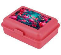 Baagl Boîte à déjeuner enfant pour l'école - pour fille, garçon - boîte à goûter (flamants)