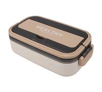 Boîte à Déjeuner étanche en Acier Inoxydable 316, Récipient Allant au Micro-ondes, capacité de 700ml, Boîte à Déjeuner Adulte pour L'école et le Bureau (Couleur abricot