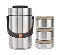 Boîte à Déjeuner Isolante, Boîte à Déjeuner Isolée Portable Otufan 2,3 L Avec Récipient De Nourriture à 3 Couches Convient Aux Voyages De Camping En Famille