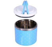Boîte à Déjeuner Isolée en Acier Inoxydable, Conteneur de Stockage des Aliments à 1 Couche, Chaud pour Adultes et Enfants, Facile à Transporter