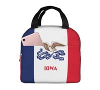 Boîte à déjeuner isotherme avec drapeau de l'État de l'Iowa pour homme et femme