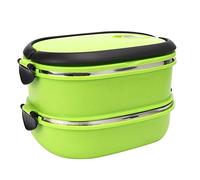 Deror Boîte à déjeuner isotherme isotherme en acier inoxydable pour pique-nique en plein air (Two tiers)