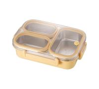 Boîte à déjeuner isotherme - Récipient étanche à 3 compartiments, en acier inoxydable avec rétention de température, support de fruits, viande, soupe, collations, équipement de camping, pique-nique