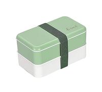 Boîte à déjeuner japonaise double couche en polypropylène et silicone avec four à micro-ondes pour étudiants adultes boîte à déjeuner pour enfants adultes isolée violet, bleu, vert