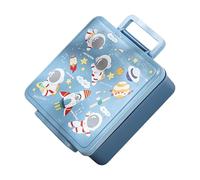 Boîte à déjeuner pour enfants à 4 compartiments, design spacieux, avec poignée ergonomique pour l'école, les collations, les pique-niques, les repas quotidiens, boîte bento de grande capacité pour